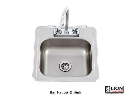 Lion Bar Sink with Faucet - 54167 - Texas Outdoor Patio Center