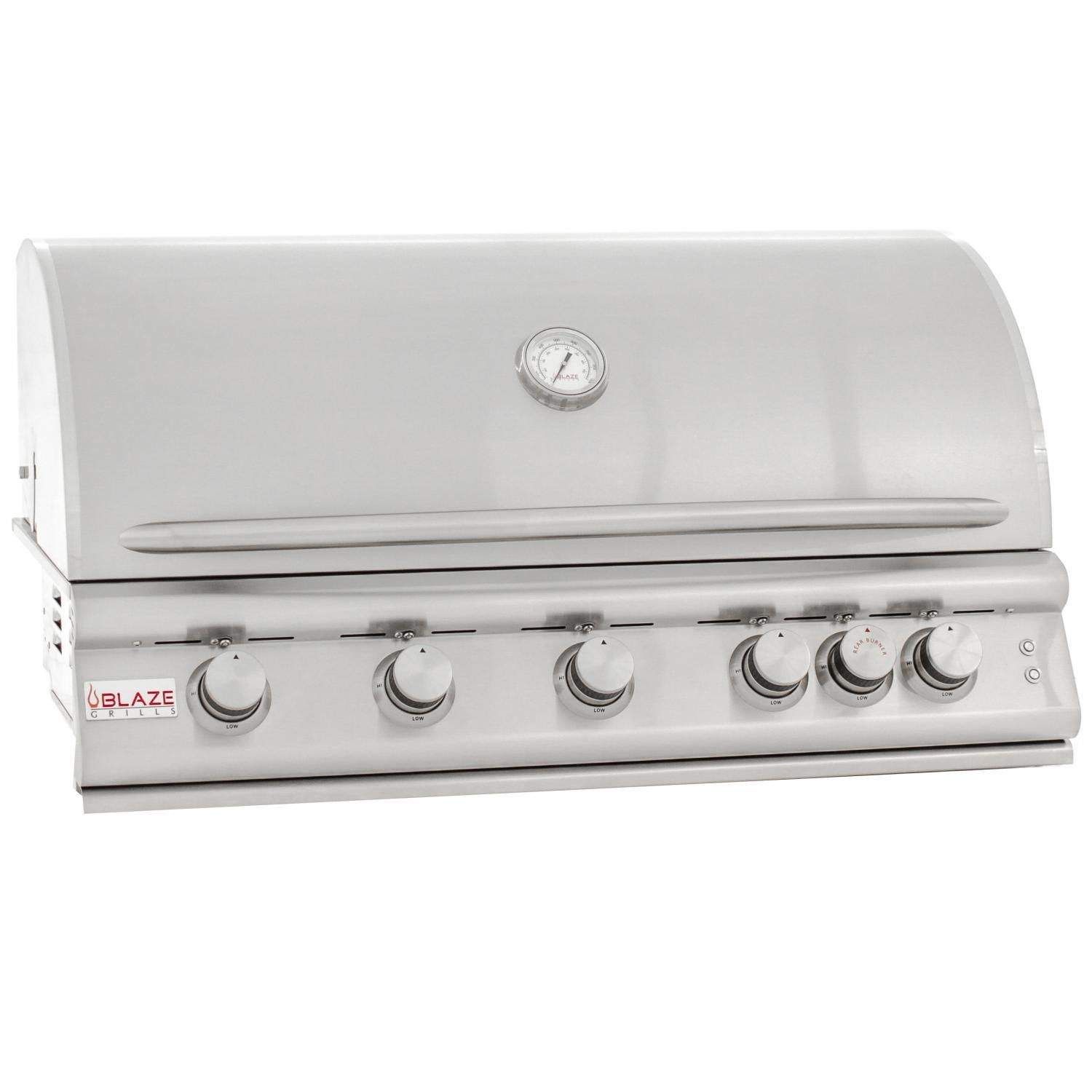 Blaze 40 Inch 5 Burner LTE Natural Grill Grill with IR - BLZ-5LTE2-NG - Texas Outdoor Patio Center
