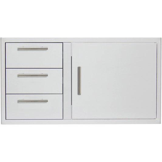 Blaze 39 Inch Access Door and Triple Drawer Combo - BLZ-DDC-39-R-LTSC